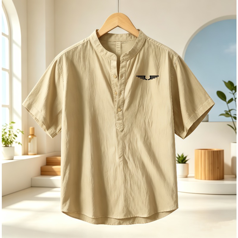 Linen Shirt Breathable - Chemise à manches courtes pour homme