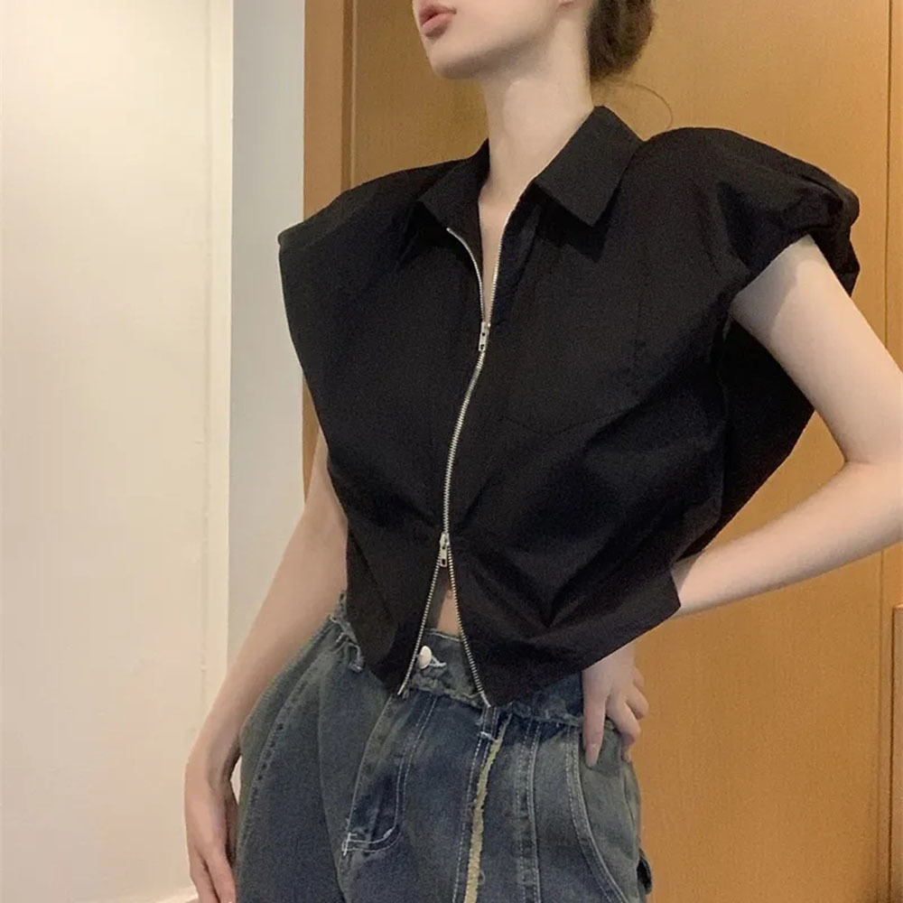 Shirt Camp Collar - Chemise sans manches à col Polo