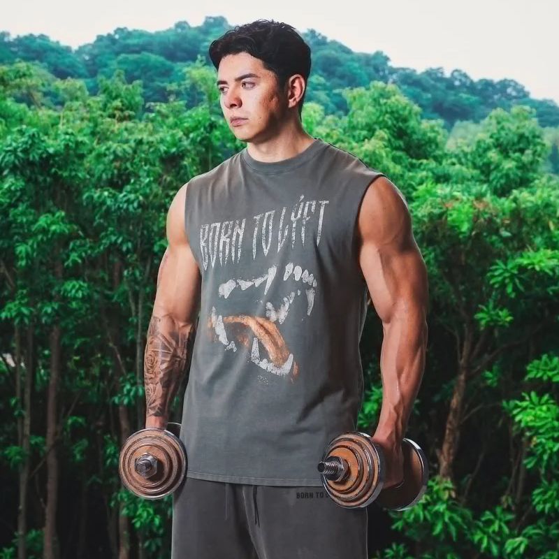 Tank Top Muscle - LYFT été hommes lavé coton débardeurs