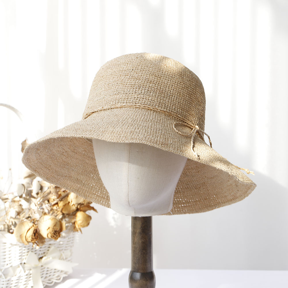 Chapeau de paille en raphia 20 - Bucket Hat Straw avis et prix