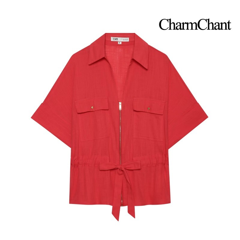 CHARMCHANT Ensemble deux pièce - Short Linen Drawstring avis et prix