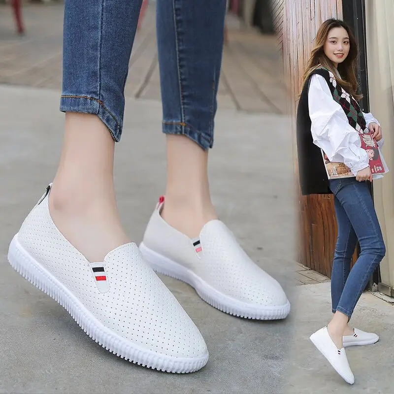 Femmes baskets blanc chaussure - Espadrille Slip On avis et prix