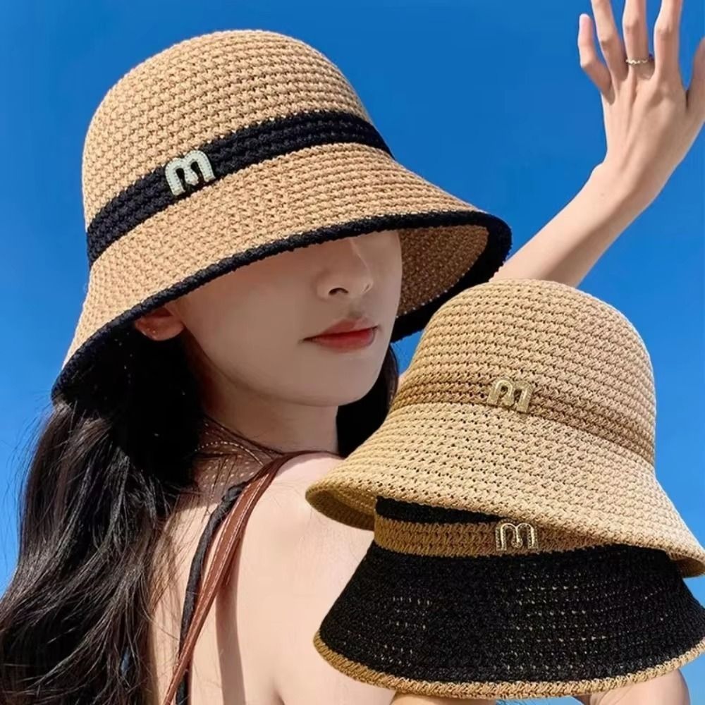 Chapeau de pêcheur élégant et  - Bucket Hat Straw avis et prix