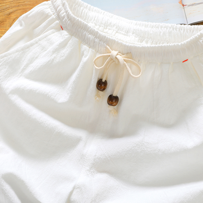 Marque hommes mode d'été coule - Short Linen Drawstring avis et prix