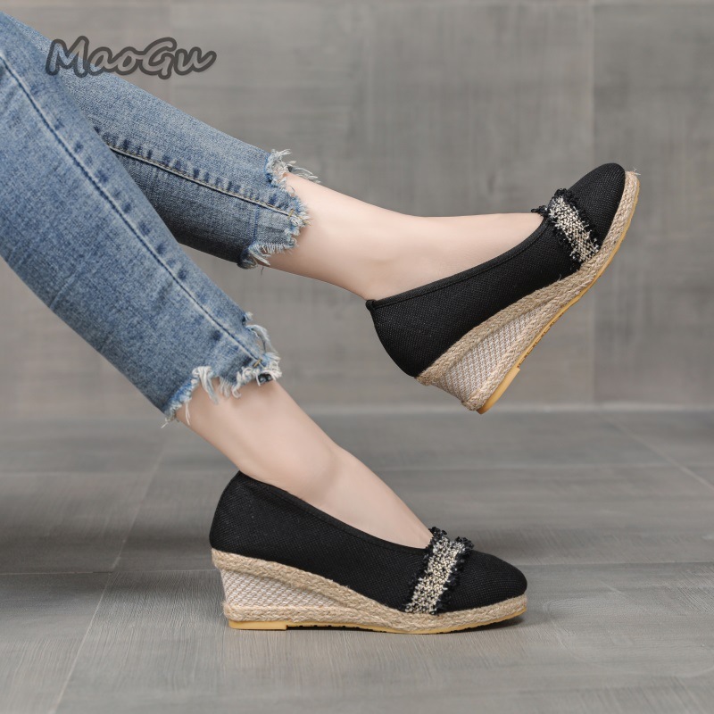 Chaussures compensées espadril - Espadrille Slip On avis et prix