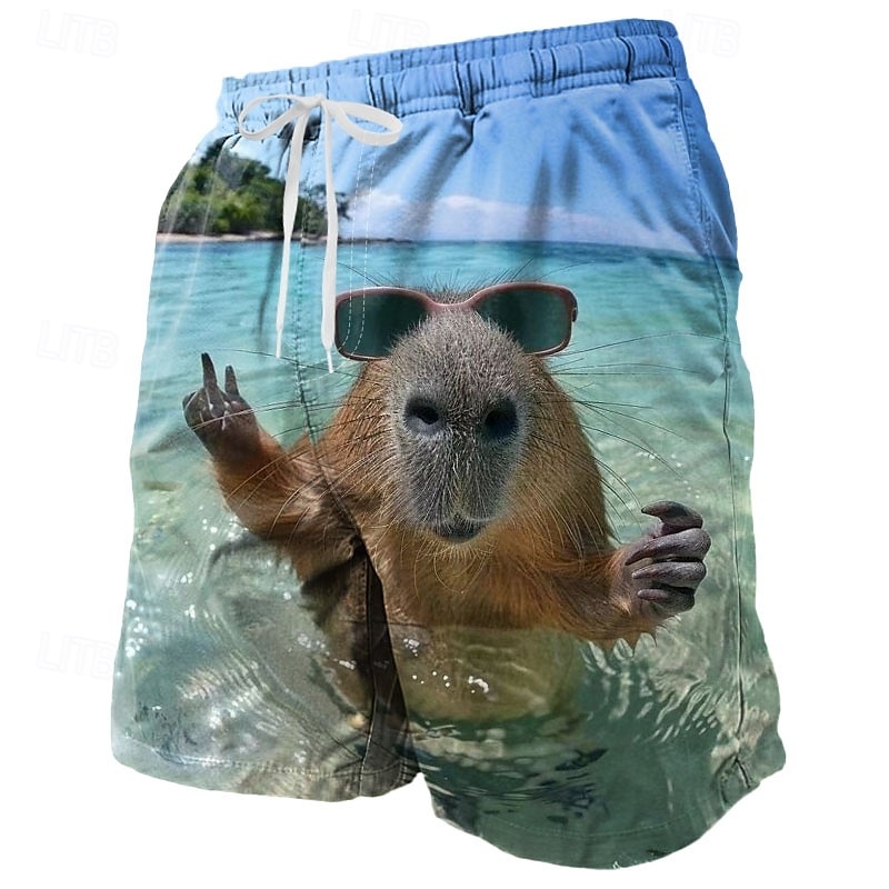 Pantalon court imprimé en 3D p - Trunks Board Surf avis et prix
