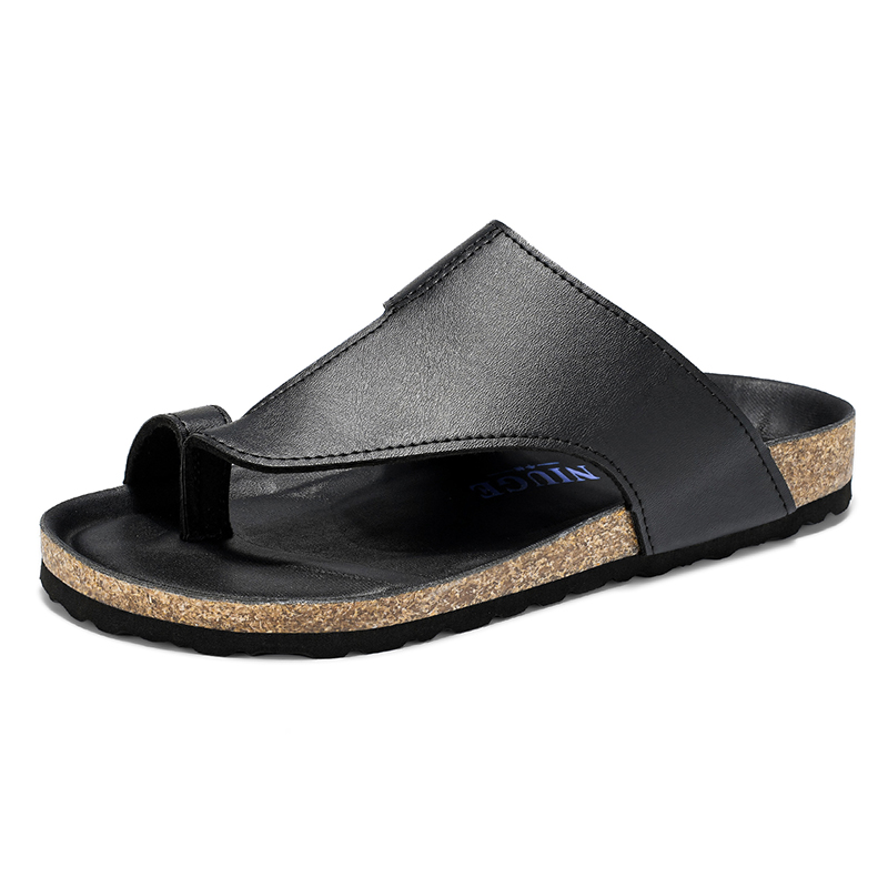 Pantoufles d'été en liège pour - Flip Flop Leather Men avis et prix