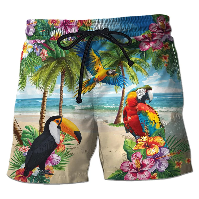 Pantalon court imprimé perroqu - Trunks Board Surf avis et prix