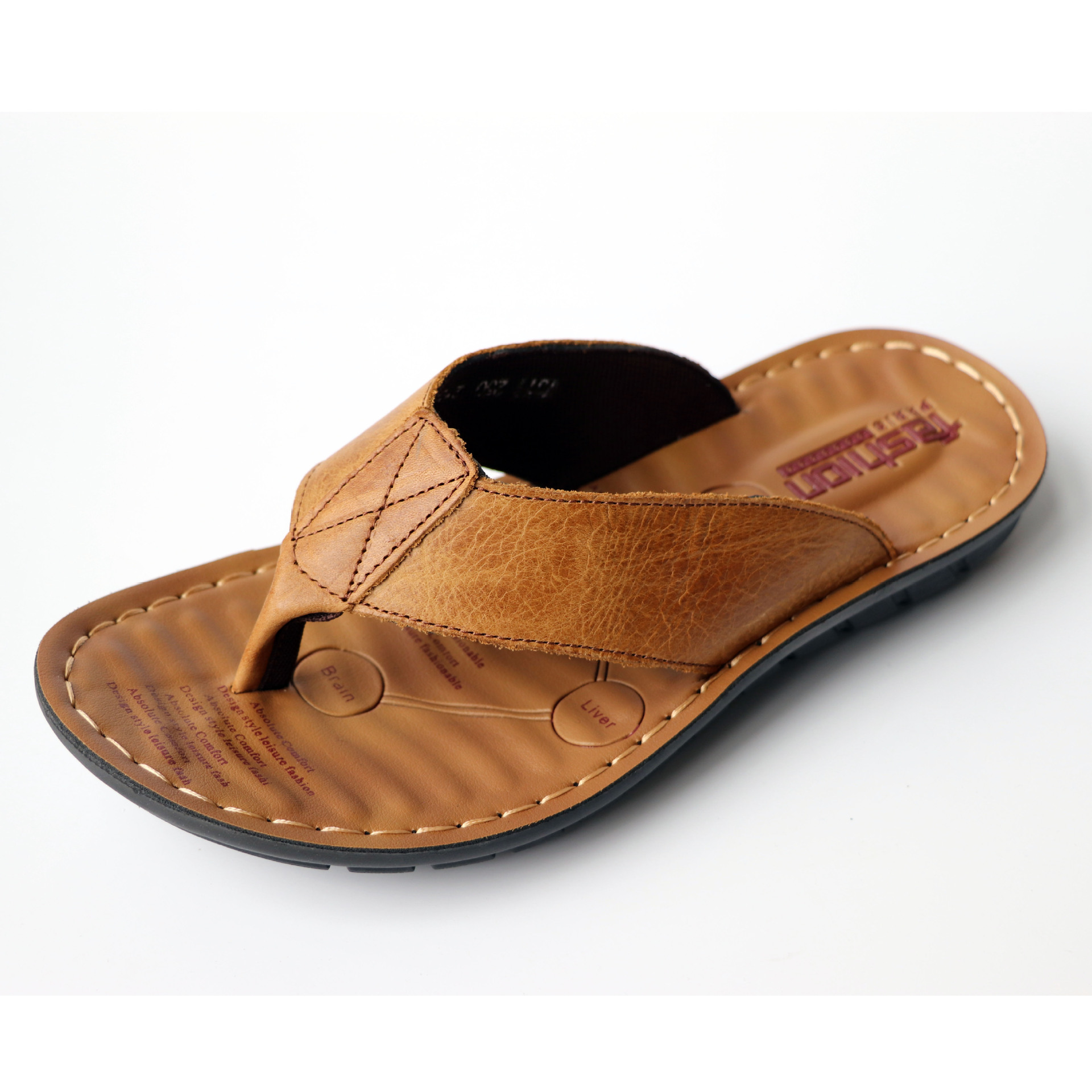 Chaussures 2026 en cuir pour h - Flip Flop Leather Men avis et prix