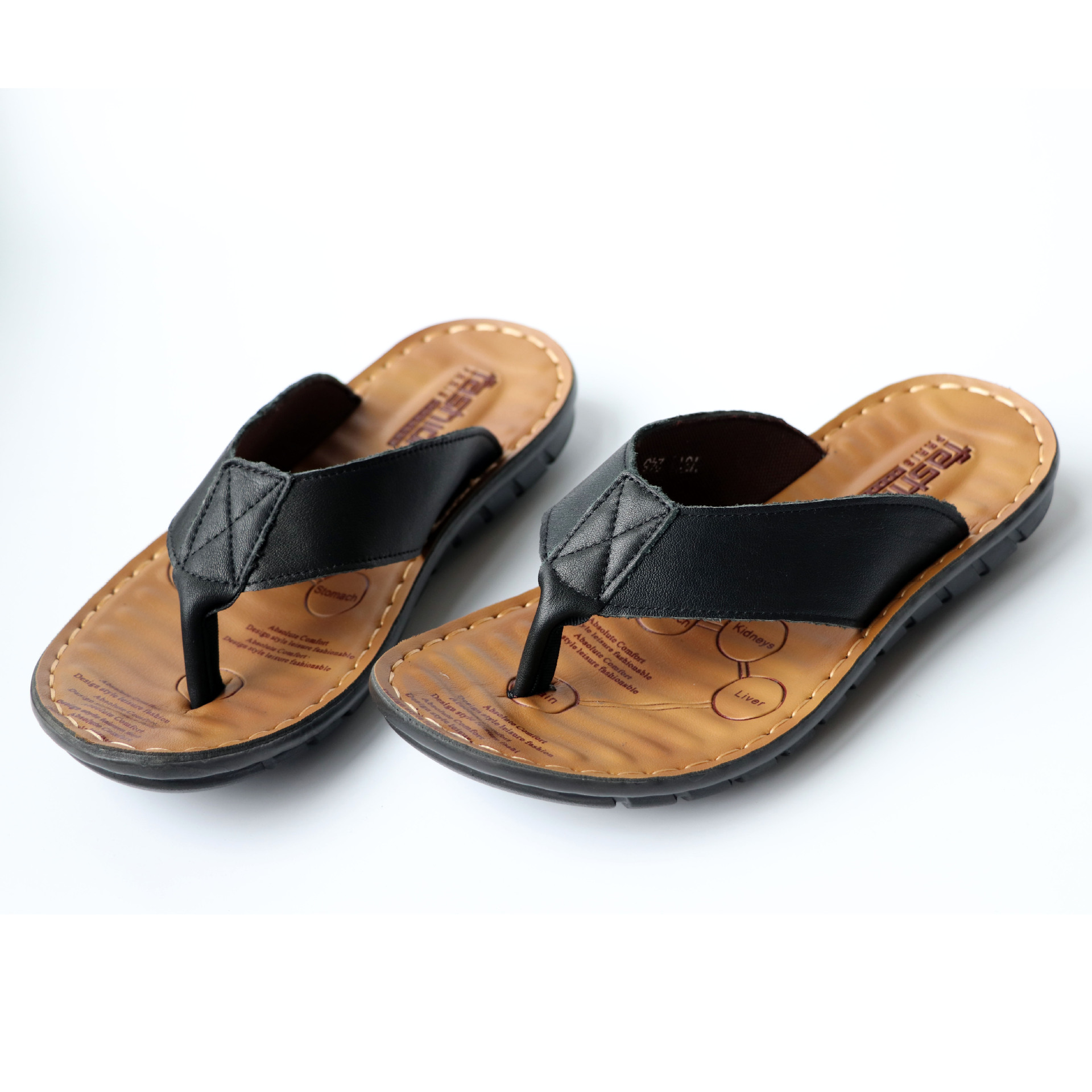 Chaussures 2026 en cuir pour h - Flip Flop Leather Men avis et prix
