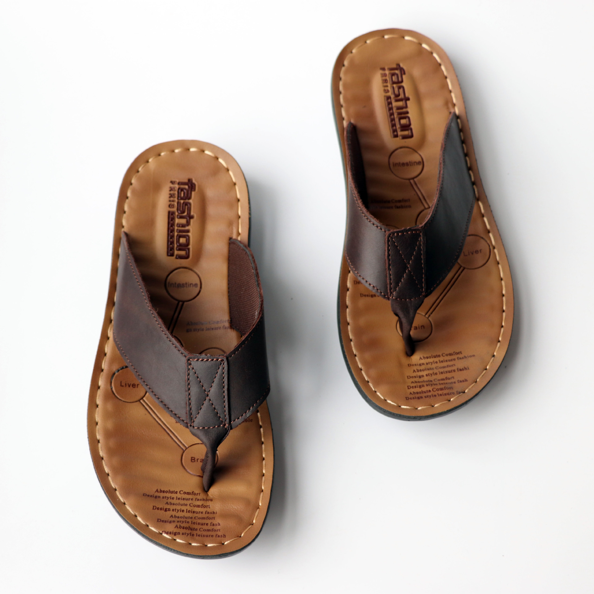 Chaussures 2026 en cuir pour h - Flip Flop Leather Men avis et prix