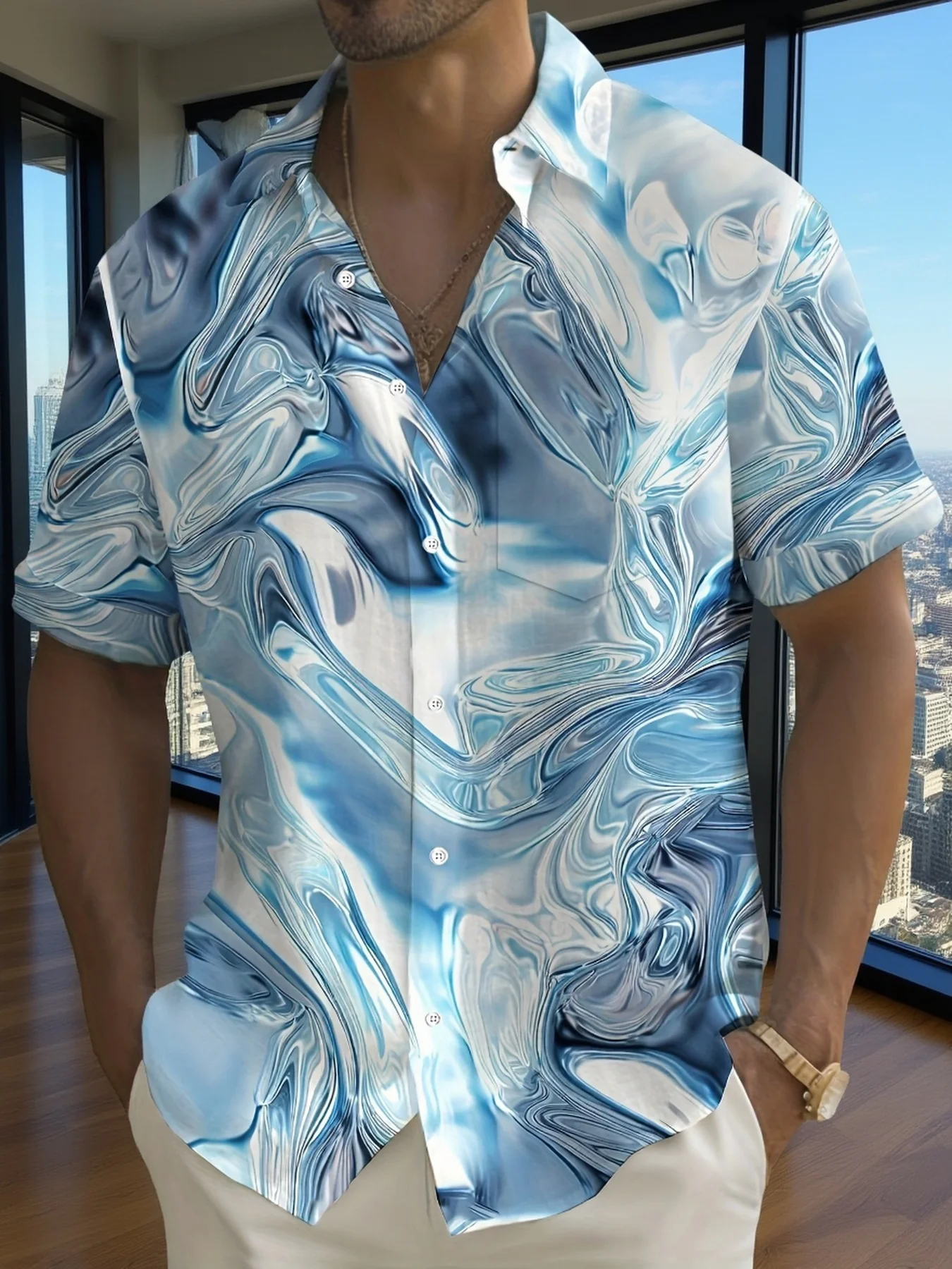 Chemise de resort à revers ave - Resort Shirt Floral avis et prix