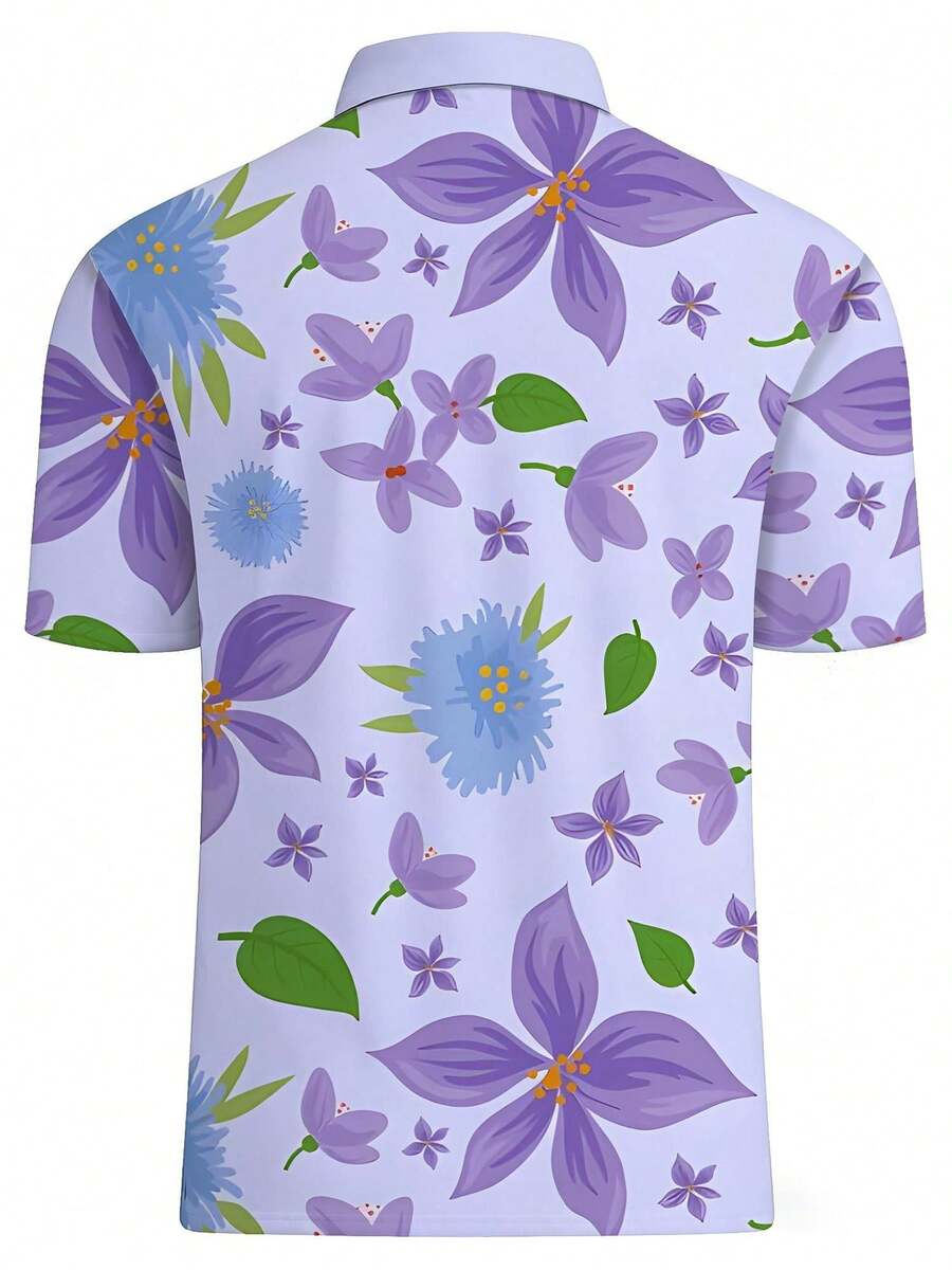 Chemise piqué à imprimé floral - Polo Shirt Pique avis et prix