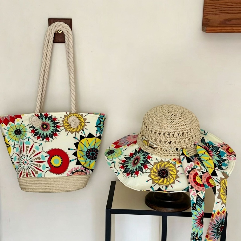 Ensemble Chapeau de Soleil Boh - Bucket Hat Straw avis et prix