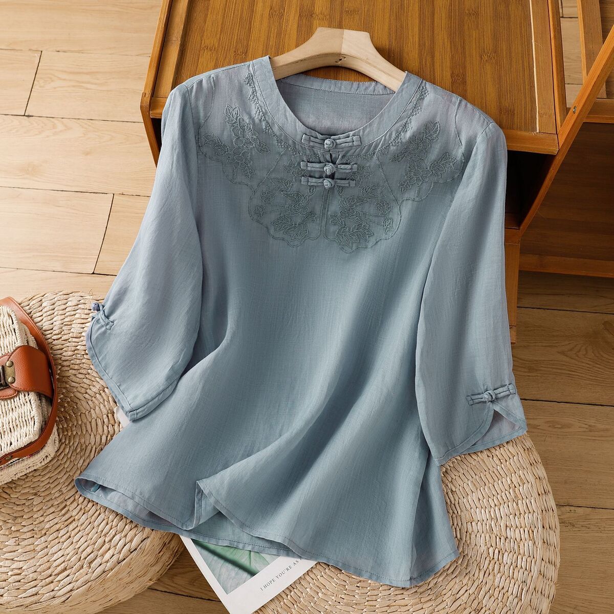 Chemise sans manches en coton  - Shirt Camp Collar avis et prix