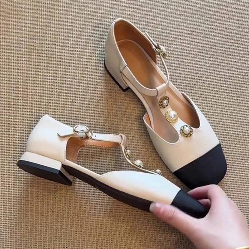 Femmes bout carré sandales à t - Casual Sandal Leather avis et prix