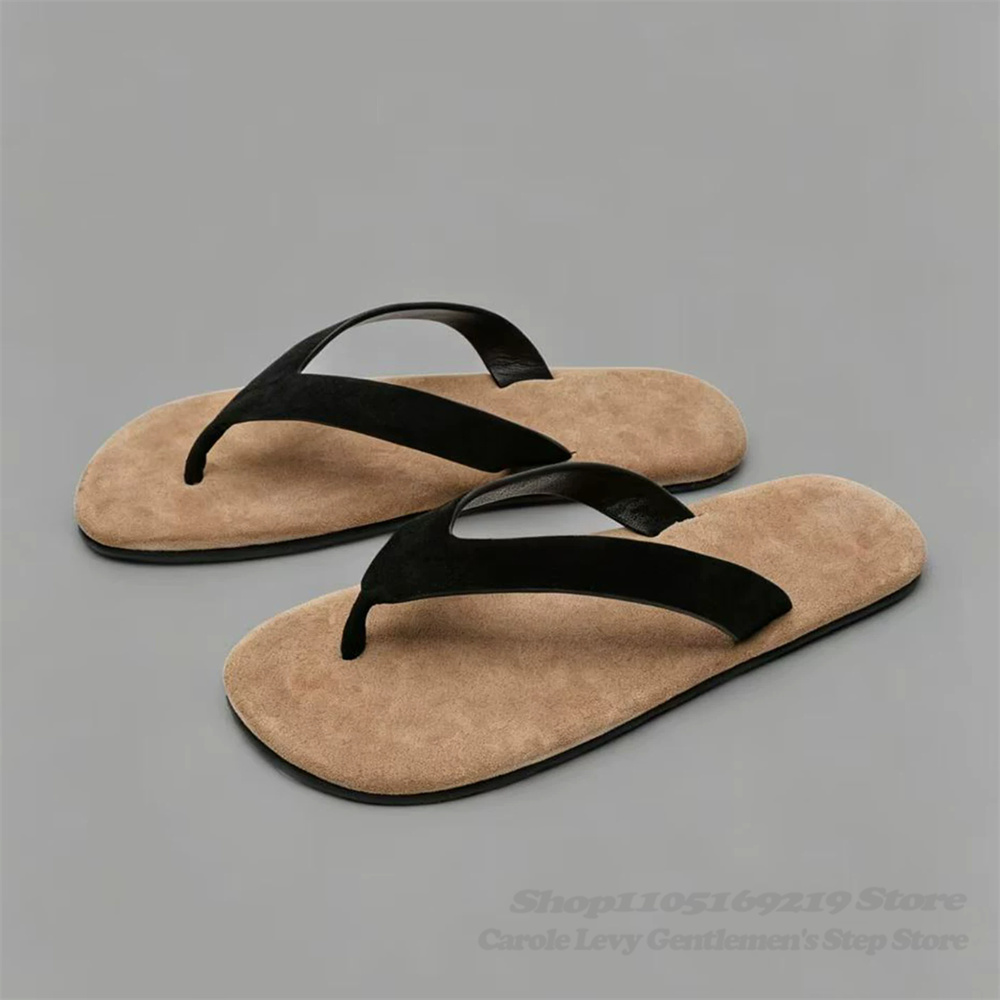 Mules décontractées en cuir su - Flip Flop Leather Men avis et prix