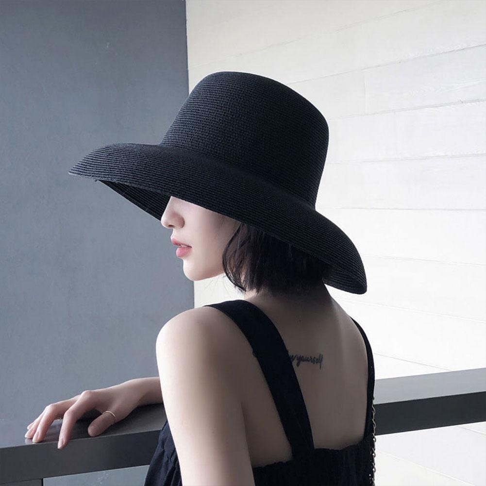 Chapeau de paille à large bord - Bucket Hat Straw avis et prix