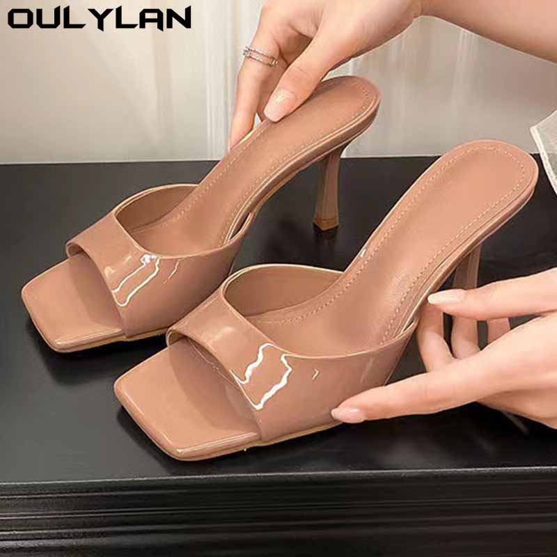 Pantoufles d'été en cuir laqué - Casual Sandal Leather avis et prix